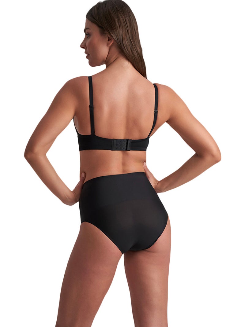 Slip shapewear taille haute gainée Noir - Kiabi