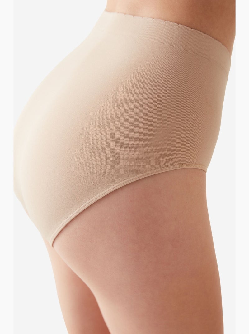 Slip taille haute basique penti Beige argile - Kiabi