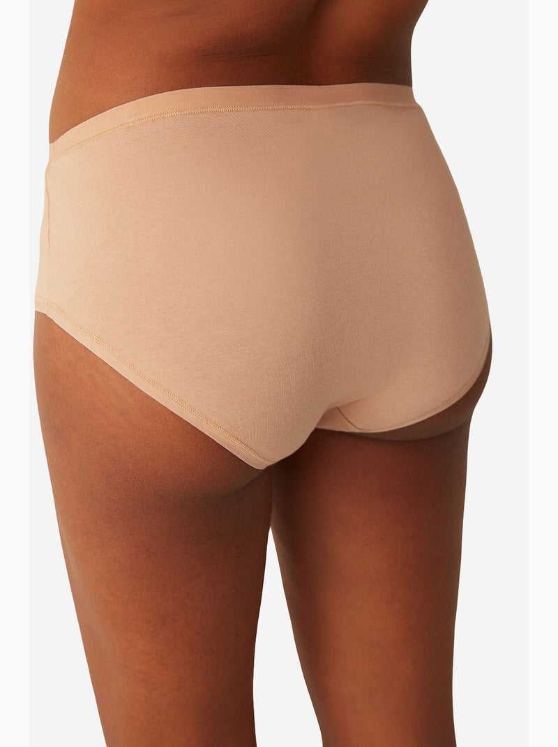 Slip taille haute fresh basic cover en coton penti Beige argile - Kiabi