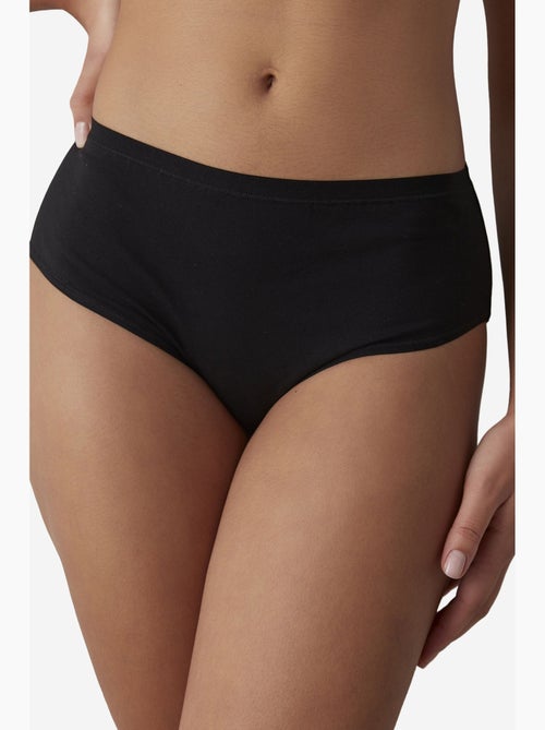 Slip taille haute fresh basic cover en coton penti - Kiabi