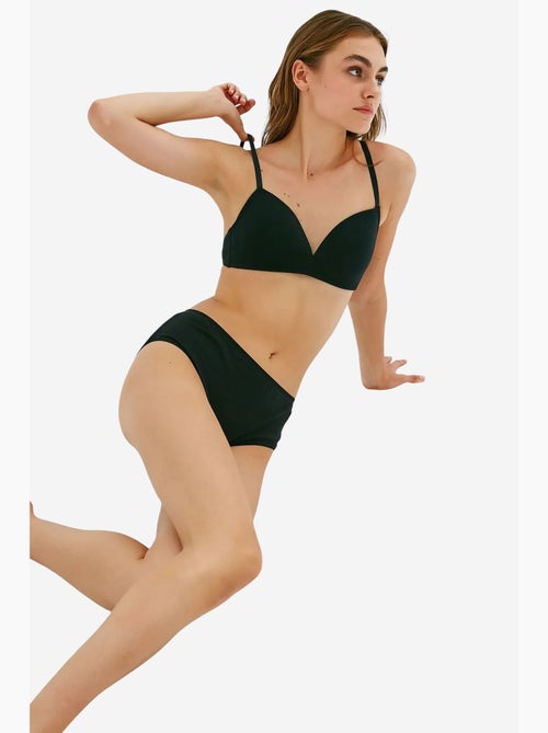 Slip taille haute fresh basic cover en coton penti - Kiabi