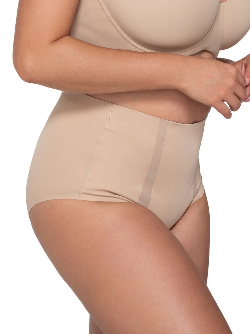 Slip taille haute gainant sculpt Beige - Kiabi