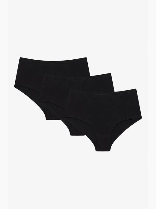 Slip taille haute lot de 3 penti - Kiabi Slip taille haute lot de 3 penti - Kiabi