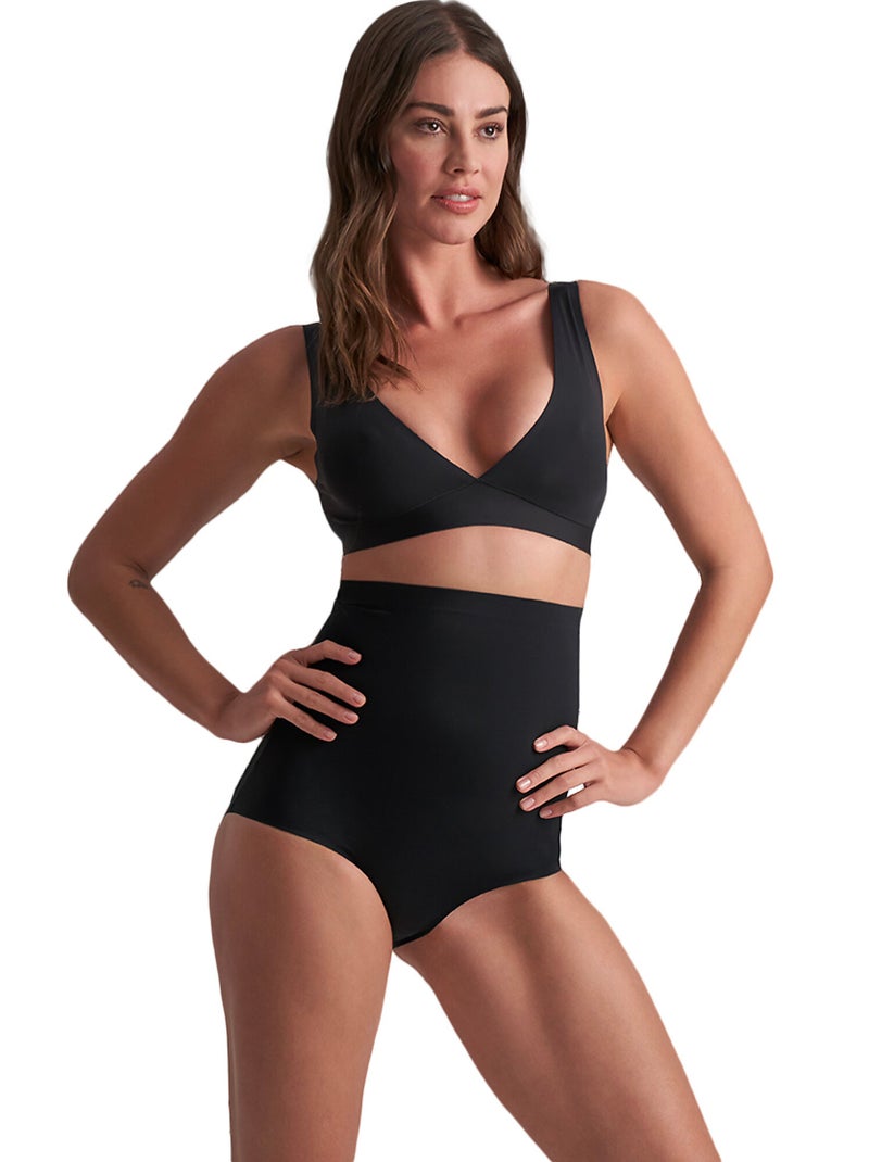 Slip taille ultra haute invisible Noir - Kiabi