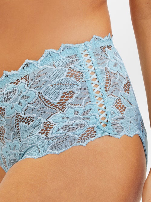 Slip van kant en microvezel 'Arum' 'Sans Complexe' - Kiabi