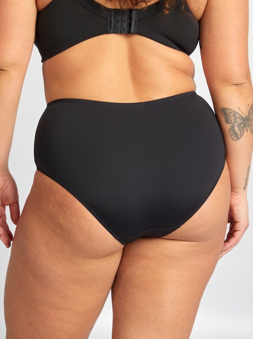 Slip van microvezel met borduursels - Kiabi