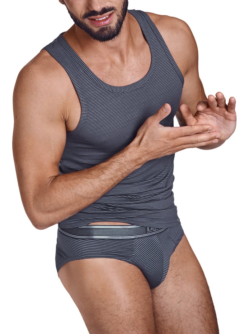 Slip zeus lisca Gris - Kiabi