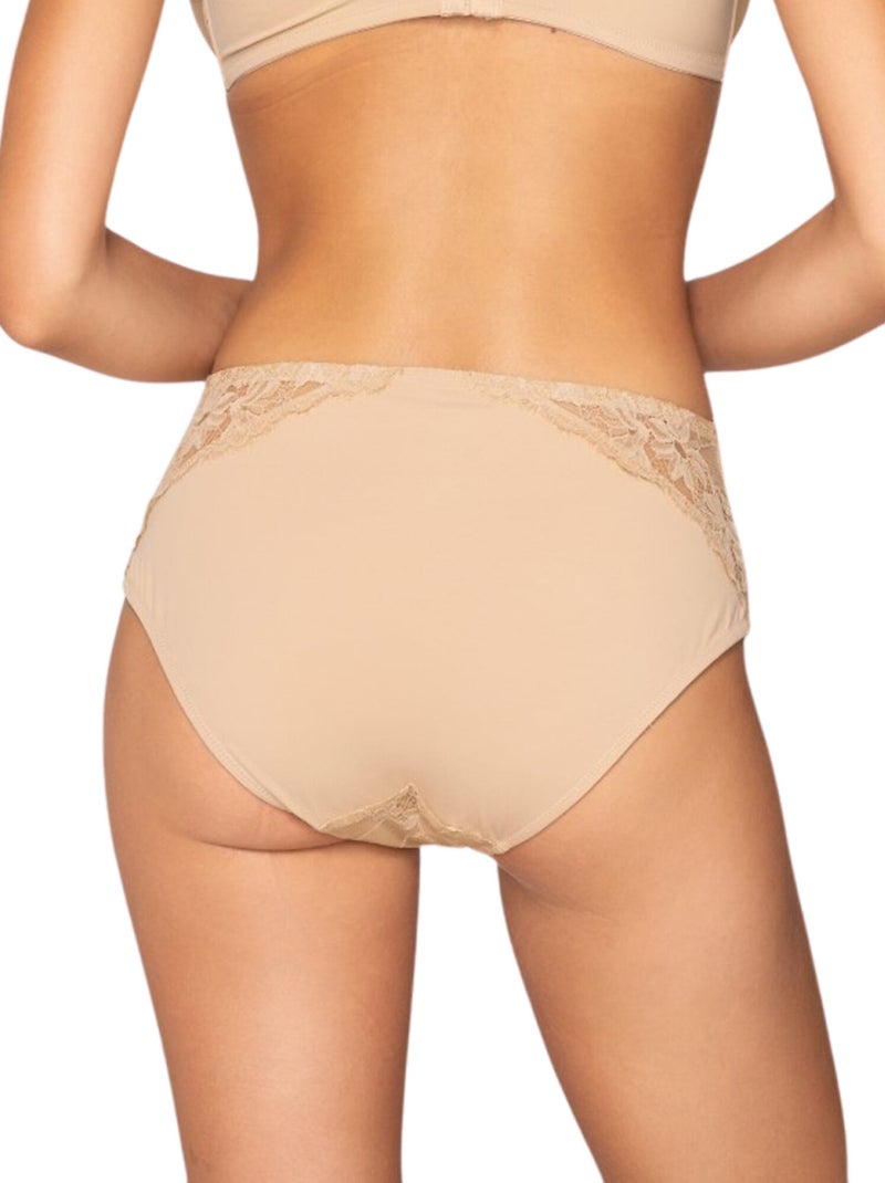Slipe broek met hoge taille venus Beige - Kiabi