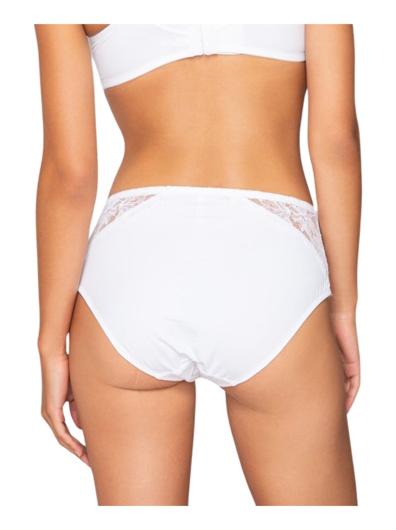 Slipe broek met hoge taille venus Wit - Kiabi