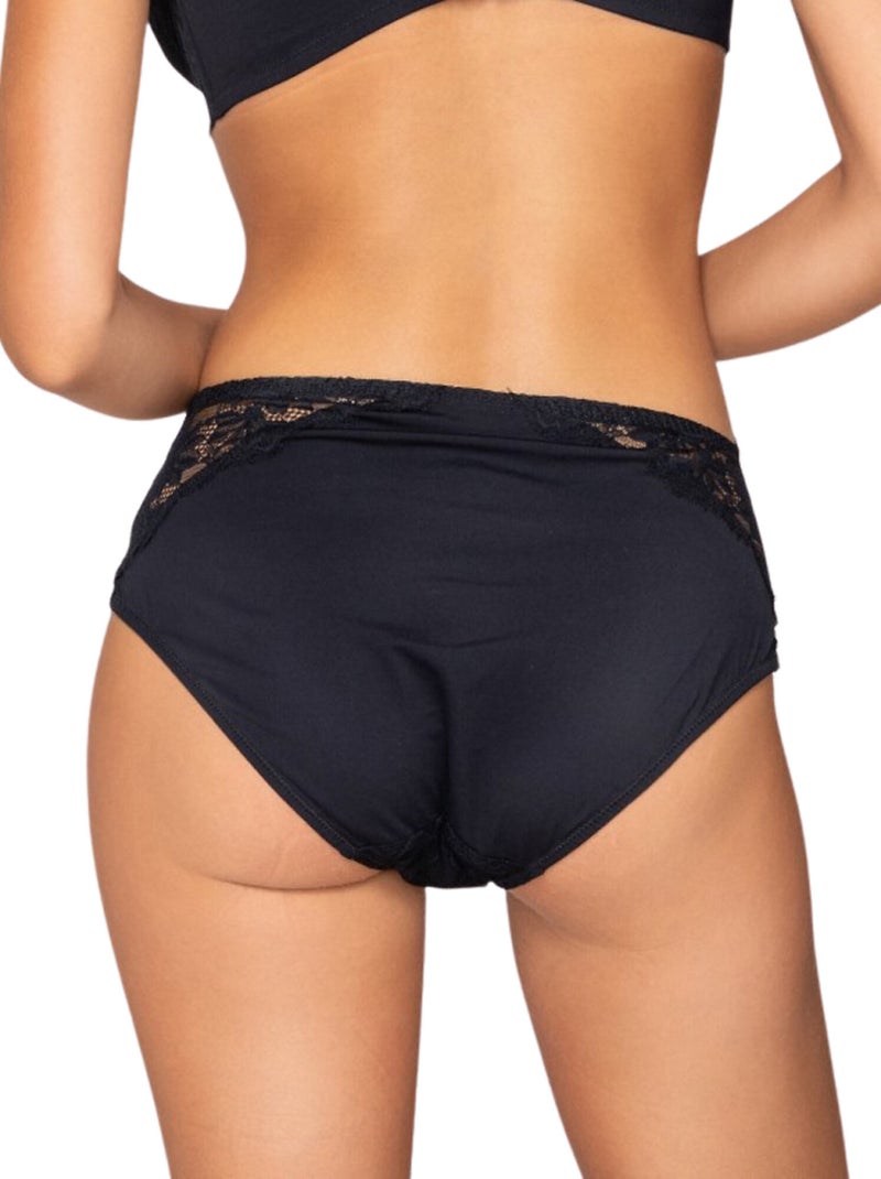 Slipe broek met hoge taille venus Zwart - Kiabi