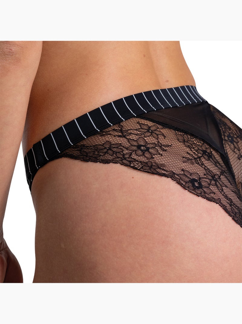 Slipje dames love mood cute passio Zwart - Kiabi