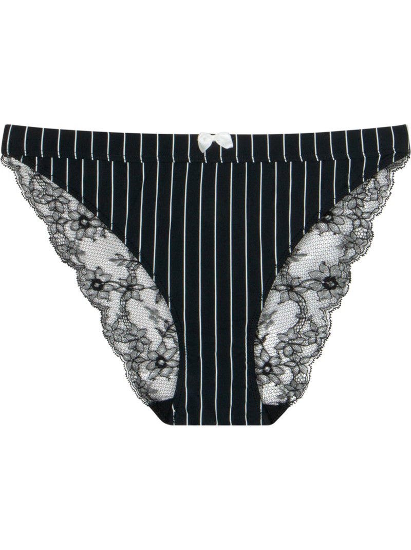 Slipje dames love mood cute passio Zwart - Kiabi