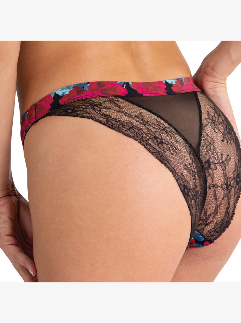 Slipje dames love mood cute passio Zwart/Groen/Rood - Kiabi