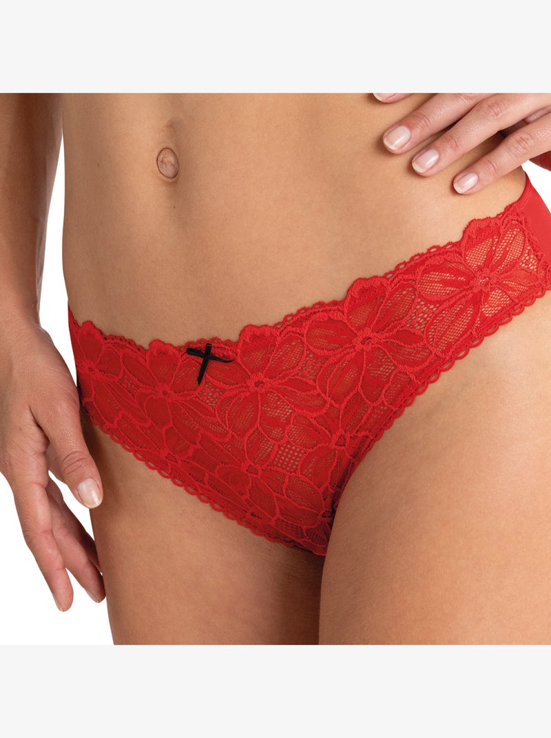 Slipje dames love mood pretty passio Rood - Kiabi