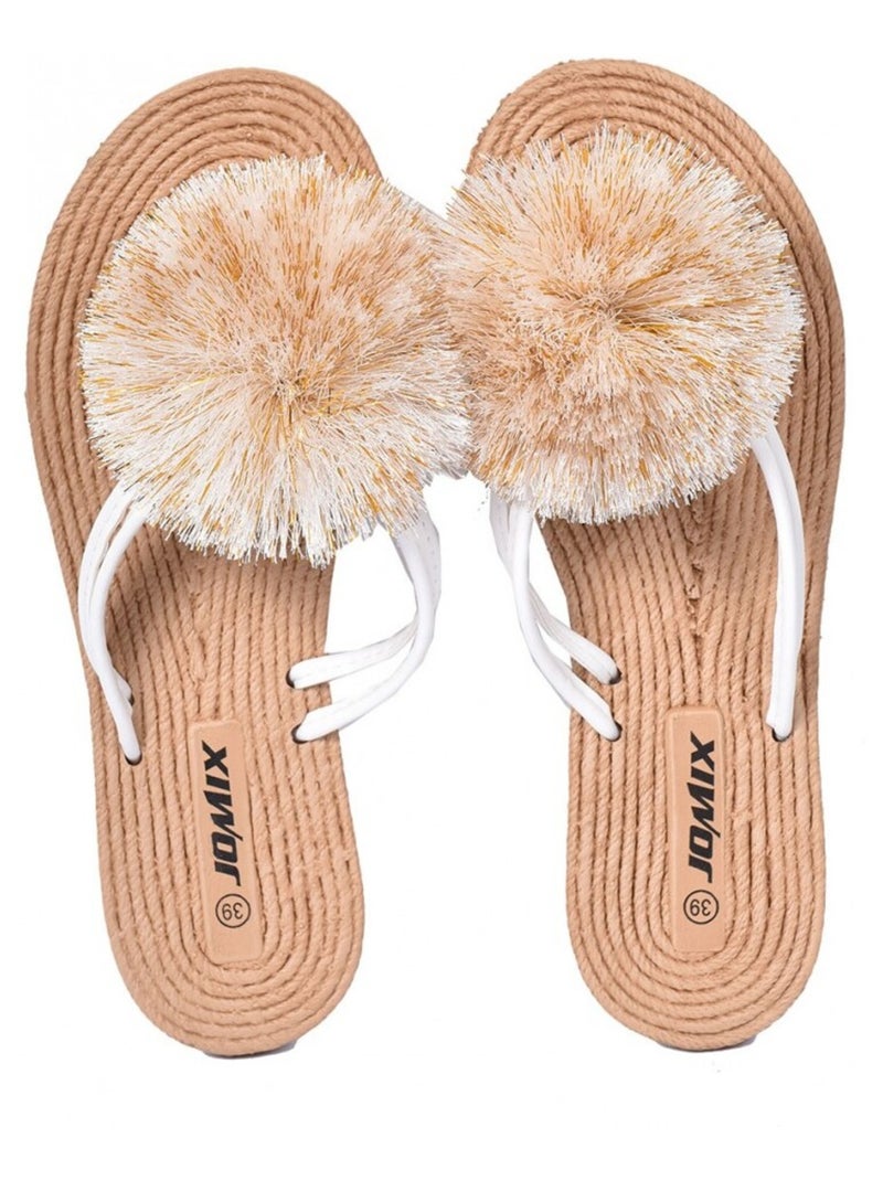 Slipper Dames PREMIUM Beige - Kiabi