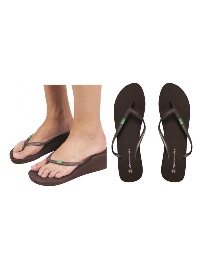 Slippers Dames Bruin - Kiabi