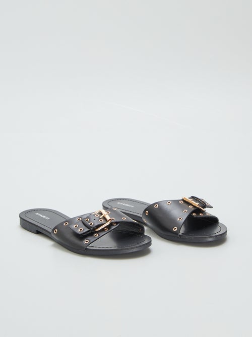 Slippers met bandjes met gespen - Kiabi