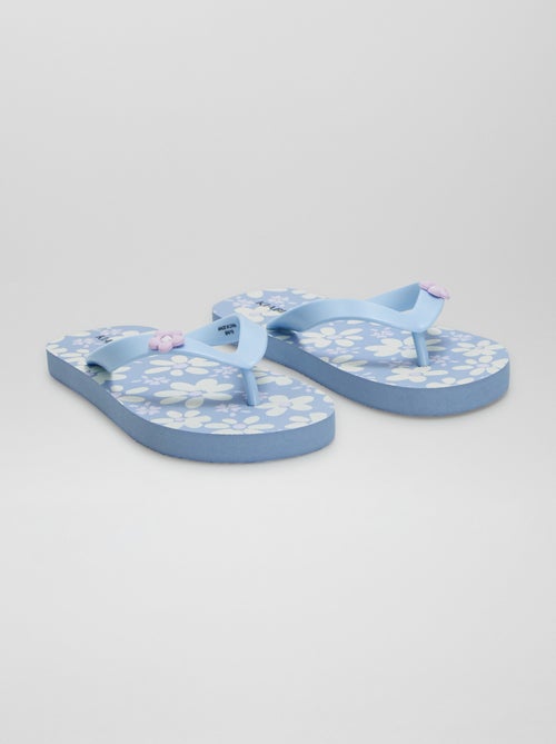 Slippers met bloemenprint - Kiabi