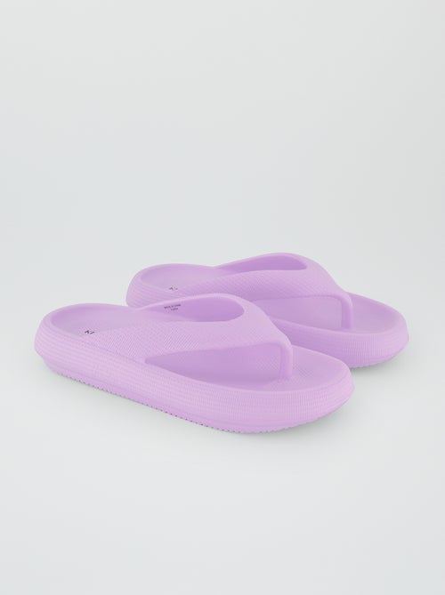 Slippers met dikke zool - Kiabi