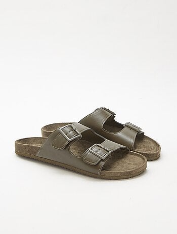 Slippers met dubbele bandjes