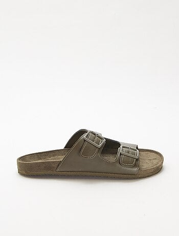 Slippers met dubbele bandjes