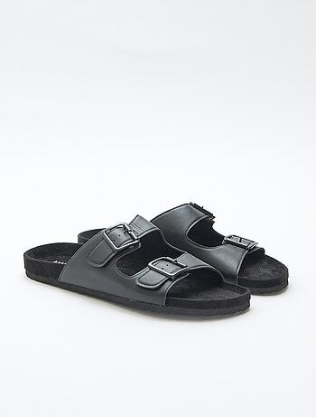 Slippers met dubbele bandjes