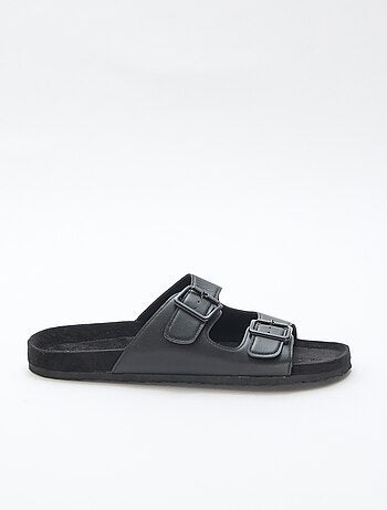 Slippers met dubbele bandjes
