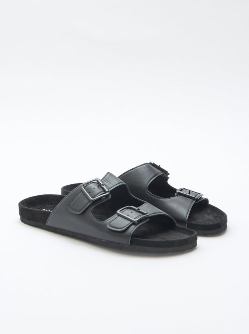 Slippers met dubbele bandjes - Kiabi Slippers met dubbele bandjes - Kiabi