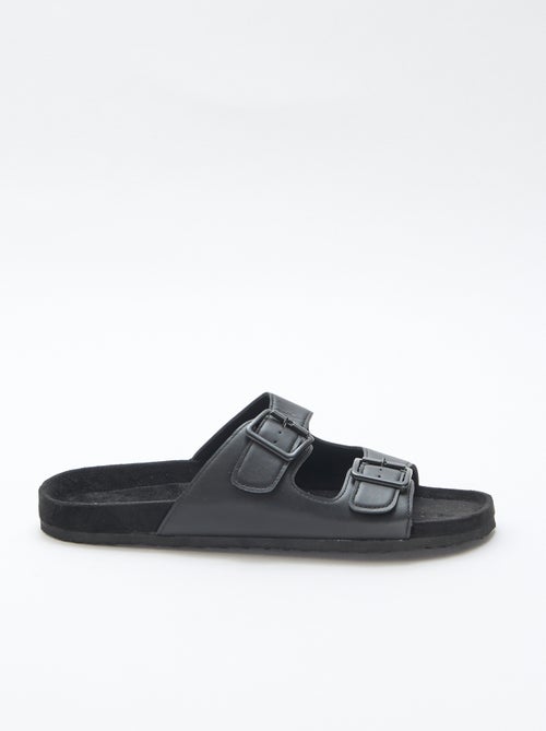 Slippers met dubbele bandjes - Kiabi Slippers met dubbele bandjes - Kiabi