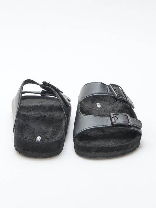 Slippers met dubbele bandjes - Kiabi Slippers met dubbele bandjes - Kiabi