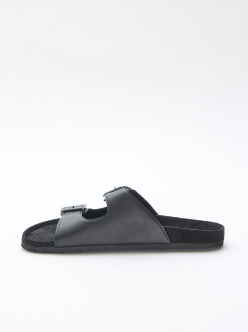 Slippers met dubbele bandjes - Kiabi Slippers met dubbele bandjes - Kiabi