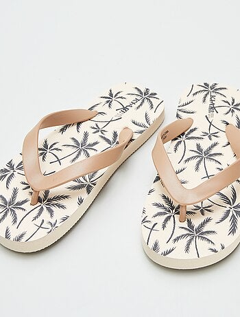 Slippers met motiefje