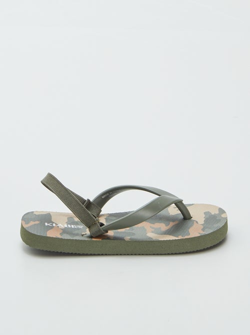 Slippers met motiefje - Kiabi