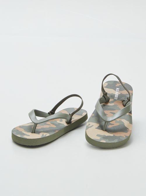 Slippers met motiefje - Kiabi