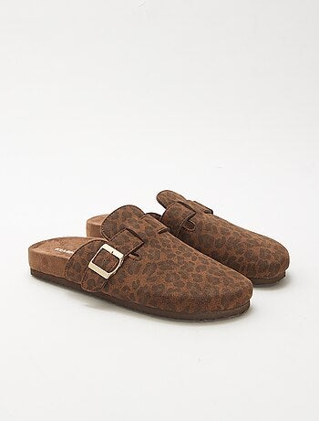 Slippers met open hiel