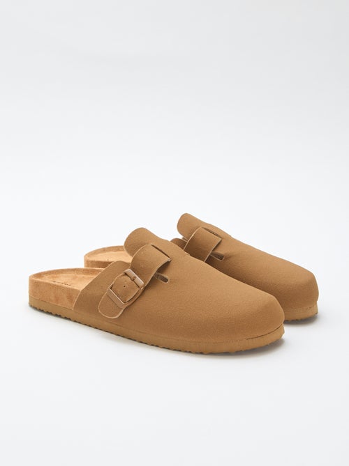 Slippers met suède-effect - Kiabi
