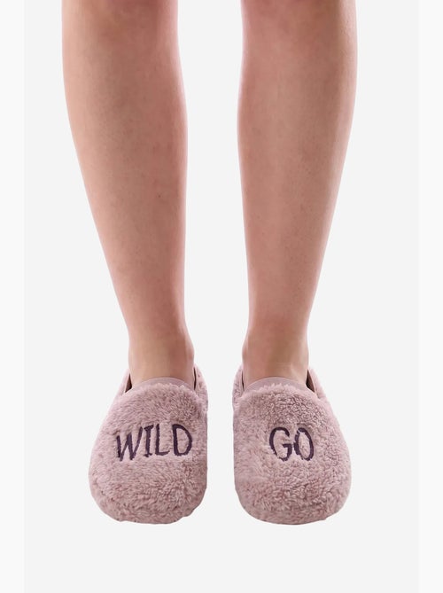 Slippers met wild slogan-print penti - Kiabi Slippers met wild slogan-print penti - Kiabi