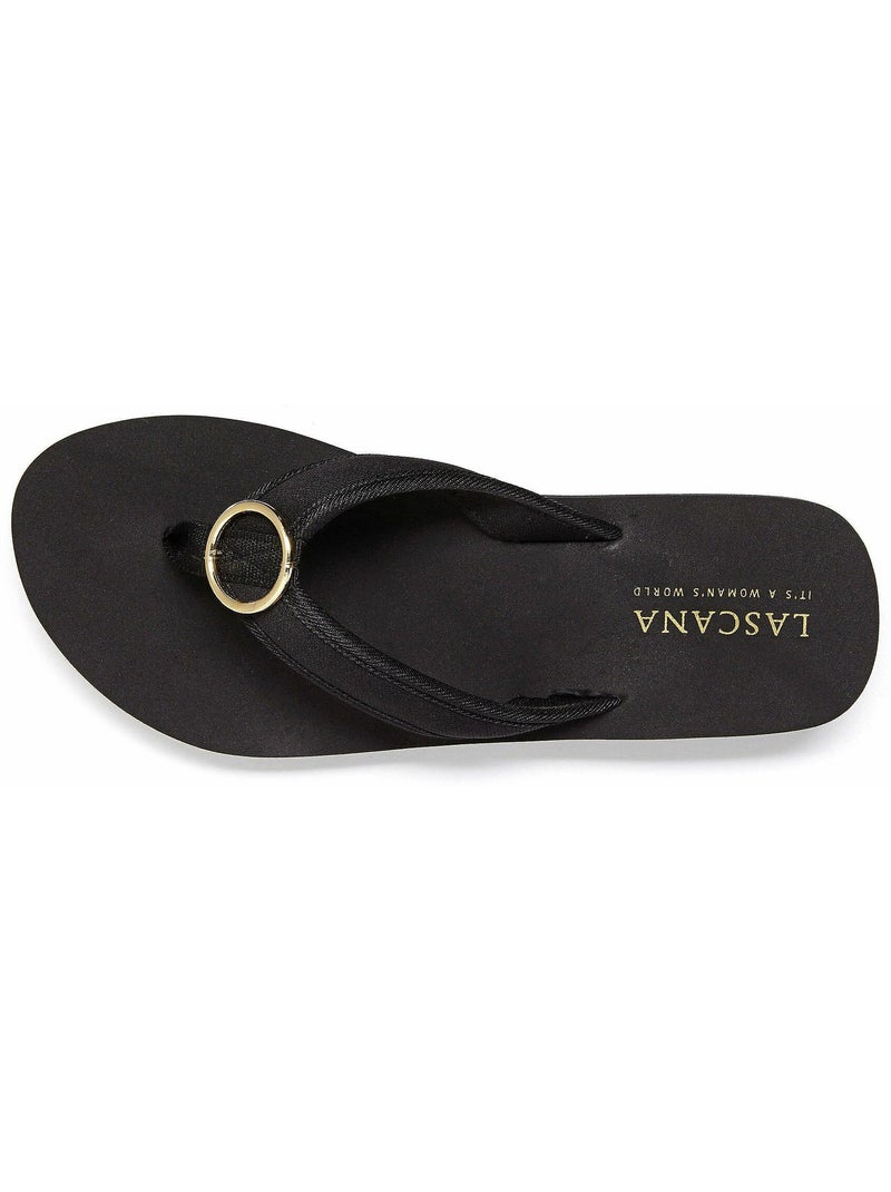 Slippers ring italy zwart Zwart - Kiabi