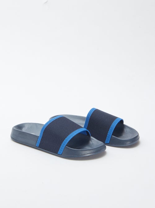 Slippers van twee materialen - Kiabi