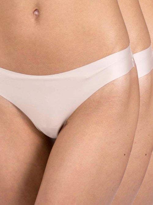 Slips brazilian microvezel set van 3 dames - Kiabi Slips brazilian microvezel set van 3 dames - Kiabi