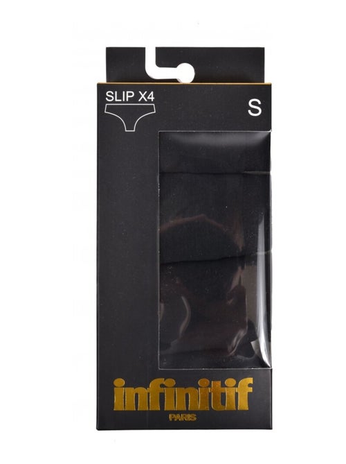 Slips Dames INFINITIF - Set van 4 - Kiabi Slips Dames INFINITIF - Set van 4 - Kiabi