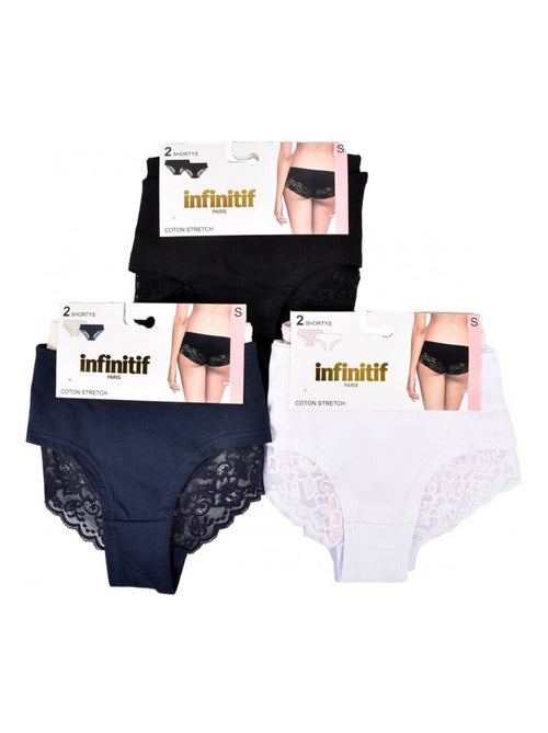 Slips Dames INFINITIF - Set van 6 - Kiabi Slips Dames INFINITIF - Set van 6 - Kiabi