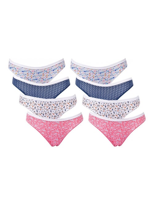 Slips Dames INFINITIF - Set van 8 - Kiabi Slips Dames INFINITIF - Set van 8 - Kiabi