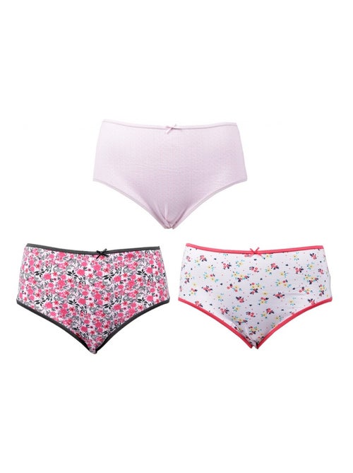 Slips Dames INFINITIF MAXI in Katoen - Set van 6 - Kiabi Slips Dames INFINITIF MAXI in Katoen - Set van 6 - Kiabi