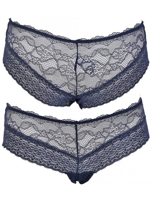 Slips dames INFINITIF met kant - Set van 6 - Kiabi Slips dames INFINITIF met kant - Set van 6 - Kiabi