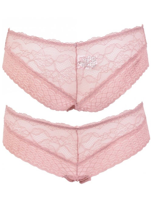 Slips dames INFINITIF met kant - Set van 6 - Kiabi Slips dames INFINITIF met kant - Set van 6 - Kiabi