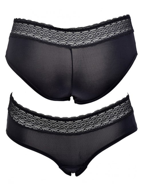 Slips dames INFINITIF met kant - Set van 6 - Kiabi Slips dames INFINITIF met kant - Set van 6 - Kiabi