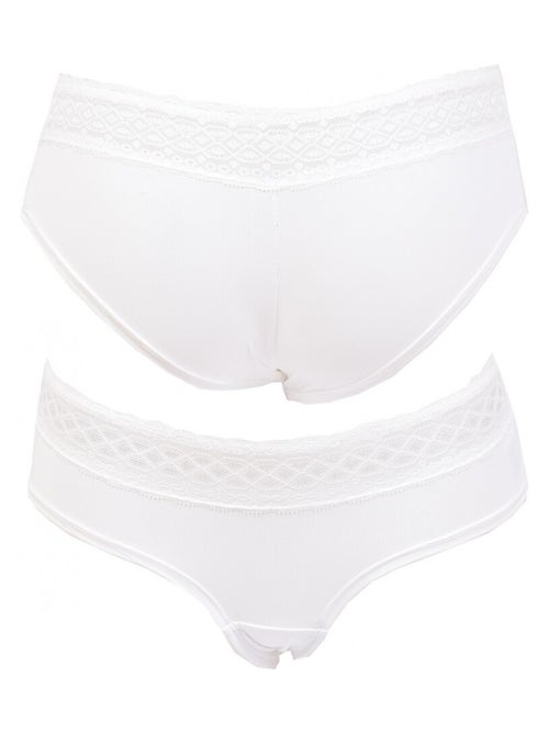 Slips dames INFINITIF met kant - Set van 6 - Kiabi Slips dames INFINITIF met kant - Set van 6 - Kiabi