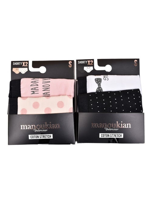 Slips dames MANOUKIAN - Set van 4 - Kiabi Slips dames MANOUKIAN - Set van 4 - Kiabi