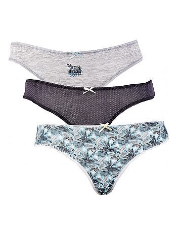 Slips dames TWINDAY - Set van 3